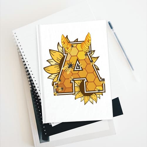 Journal / Blank sketch book- Alumni: sunflower bee