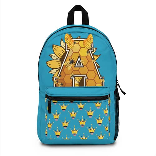 Backpack - Alumni : Sunflower bee turquoise