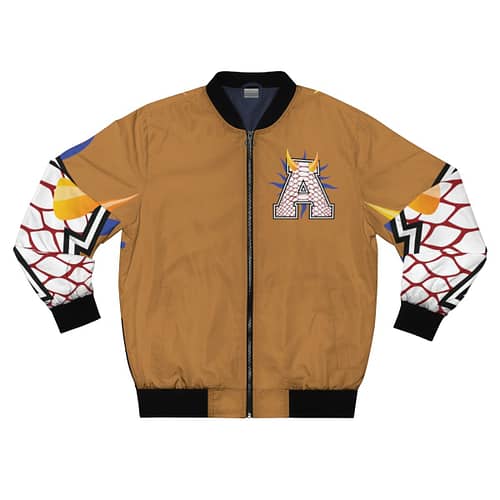 Alumni Bomber Jacket : Reptile red / lt br