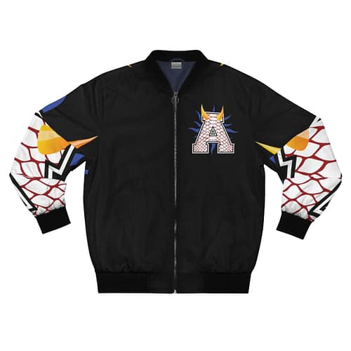 Alumni Bomber Jacket : Reptile red / blk