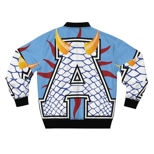 Alumni Bomber Jacket : Reptile blue / lt blue