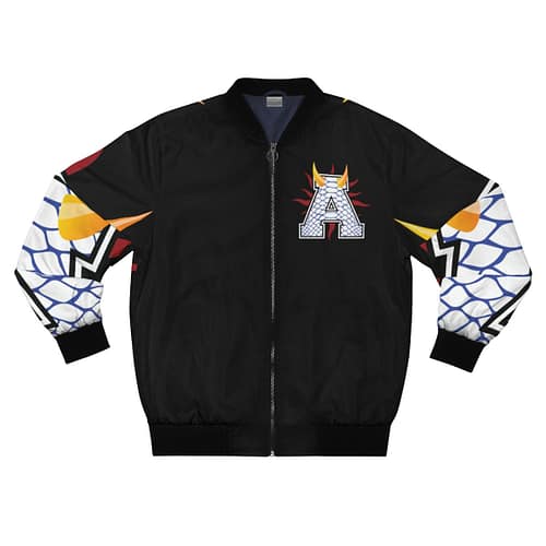 Alumni Bomber Jacket : Reptile blue / Black