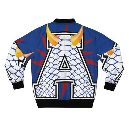 Alumni Bomber Jacket : Reptile blue / dark blue