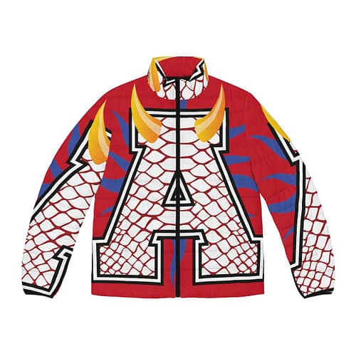 Alumni Puffer Jacket : Reptile Red / Red