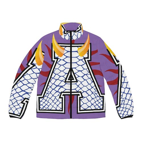 Alumni Puffer Jacket : Reptile blue / lt purple