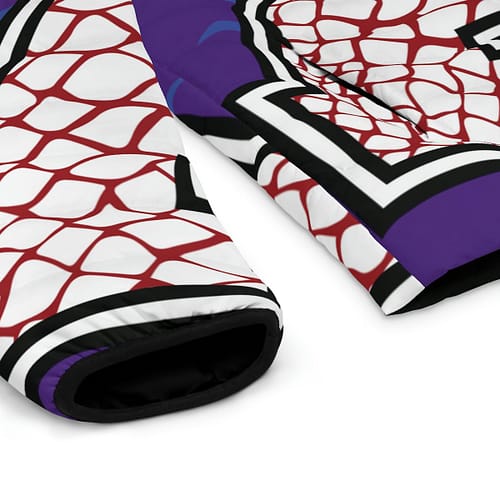 Alumni Puffer Jacket : Reptile Red / Purple - Image 7