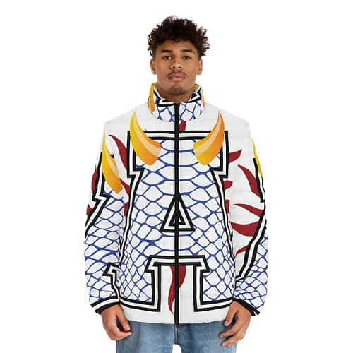 Men's Puffer Jacket Alumni : Reptile blue - Image 5