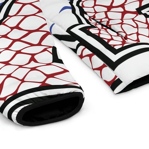 Men's Puffer Jacket Alumni : Reptile Red / White - Image 7