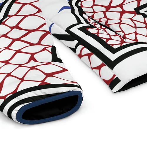 Men's Puffer Jacket Alumni : Reptile Red / White - Image 14
