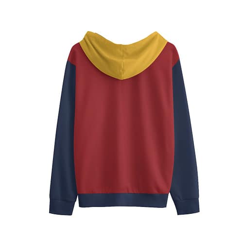 100% pure cotton Alumni hoodie - sunflower hive / red - Image 2